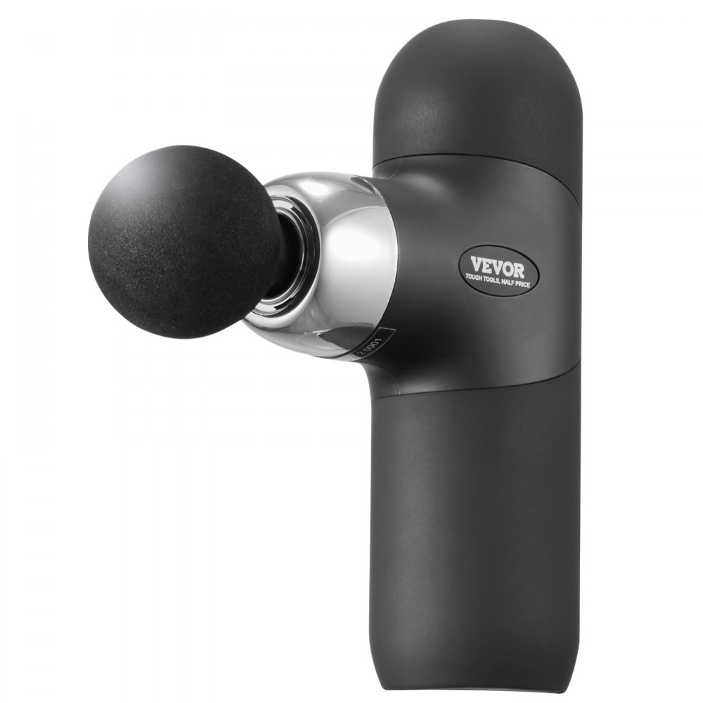 VEVOR Massagepistole, Massagegerät für Sportler – mit 4 Geschwindigkeitsstufen und 4 Massageköpfen, 40 W 2500 mAh Akkus, Mini-Massagepistole zur Schmerzlinderung und Muskelentspannung
