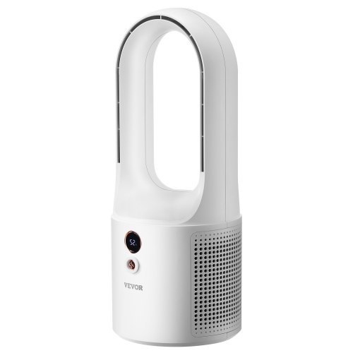 VEVOR Tischventilator ohne Flügel, tragbarer 330 mm Ventilator, 6-Gang-USB-Kühler, leiser kleiner Turmventilator mit wiederaufladbarem Akku, kinderfreundlich, für Schlafzimmer, Büro, Zuhause