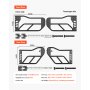 VEVOR Jeep Adventure-style tubular doors (4-door) with heavy-duty hinges and OE locking mechanism, Jeep doors with rubber padding and hardened steel tubing, for Jeep Wrangler JK 2007-2018