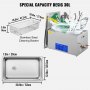 VEVOR 30L 100A Ultraschallreinigungsgerät Mit Heizung 600W Ultraschallreiniger aus Edelstahl Ultraschallbad Ultraschall Reinigungsgerät für Brillen Schmuck Zahnprothesen Münzen usw. (30L)