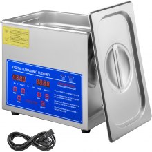 VEVOR JPS-20A Ultraschallreiniger 3L Reiniger Ultraschall Ultraschallreiniger Ultraschallreinigungsgerät Edelstahl mit digitaler Anzeige für Schmuck