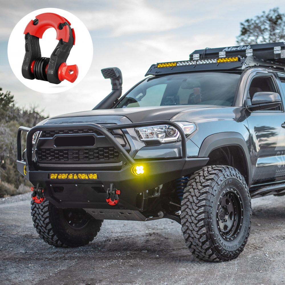 VEVOR 2er-Pack 3/4 Zoll D-Ring-Schäkel mit 7/8 Zoll Schraubstift Bruchfestigkeit 30000kg