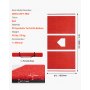 VEVOR Baseball-Schlagmatte Trainingsmatte (366 x 183 cm) Trainingspad Schlagkäfigmatte, Baseballmatte mit Home Plate &  Anti-Fade-Rasen, tragbare Trainingshilfe Softballmatte Outdoor, Rot