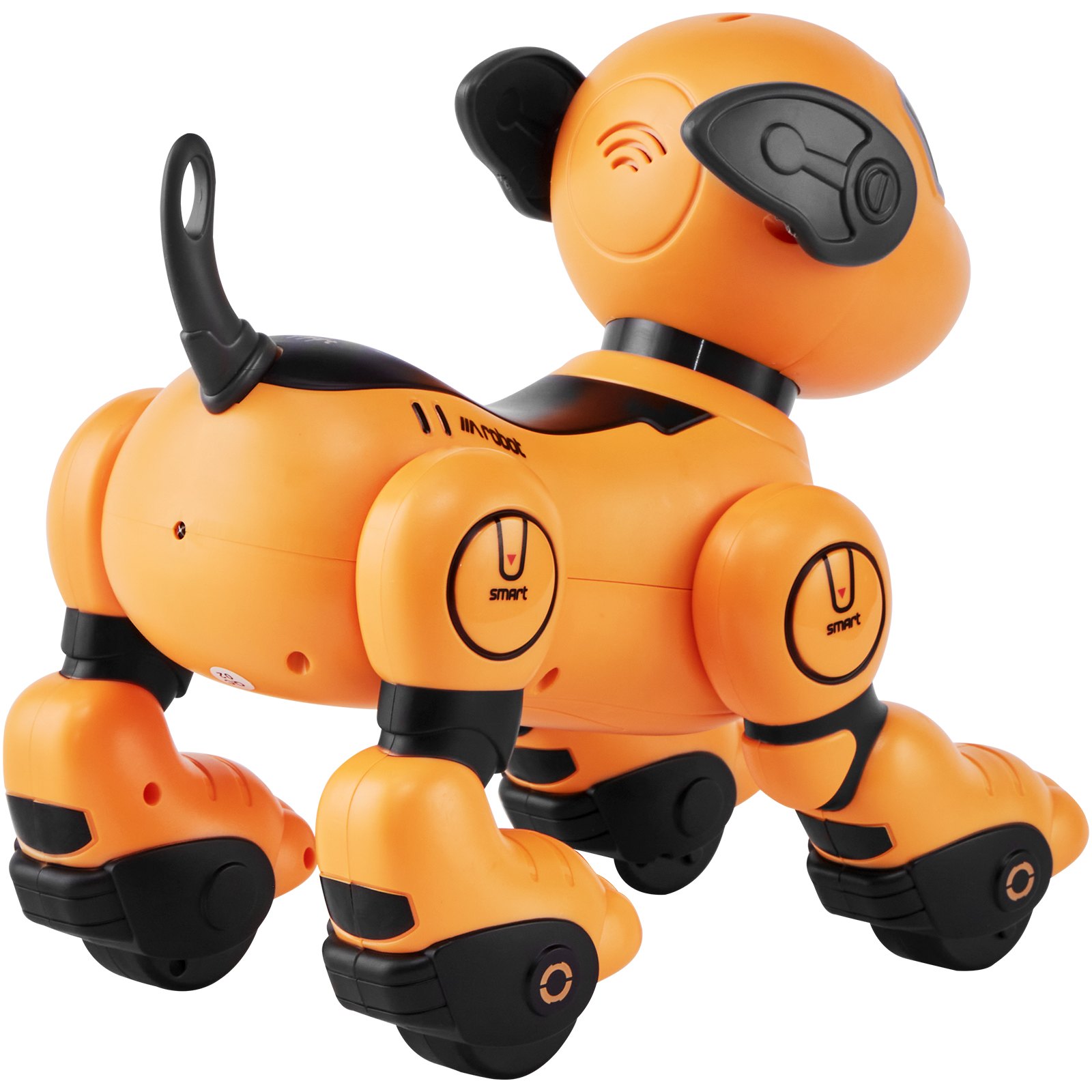 VEVOR Ferngesteuertes Roboter-Hundespielzeug, 2,4 GHz RC-Hund, programmierbares intelligentes interaktives Roboter-Haustier für Kinder mit Folgefunktion, Berührungs- und Sprachsteuerung, singendes, tanzendes RC-Stunt-Spielzeug für Jungen und Mädchen ab 3 Jahren