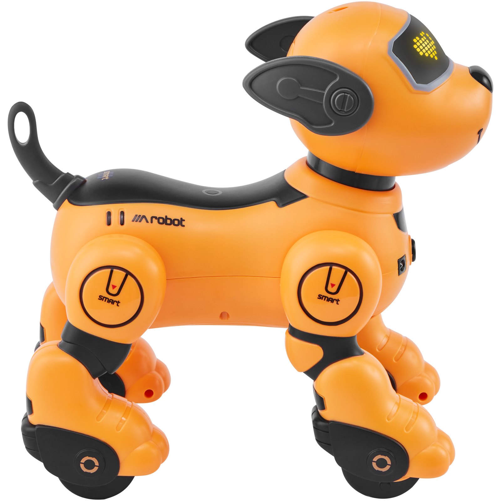 VEVOR Ferngesteuertes Roboter-Hundespielzeug, 2,4 GHz RC-Hund, programmierbares intelligentes interaktives Roboter-Haustier für Kinder mit Folgefunktion, Berührungs- und Sprachsteuerung, singendes, tanzendes RC-Stunt-Spielzeug für Jungen und Mädchen ab 3 Jahren
