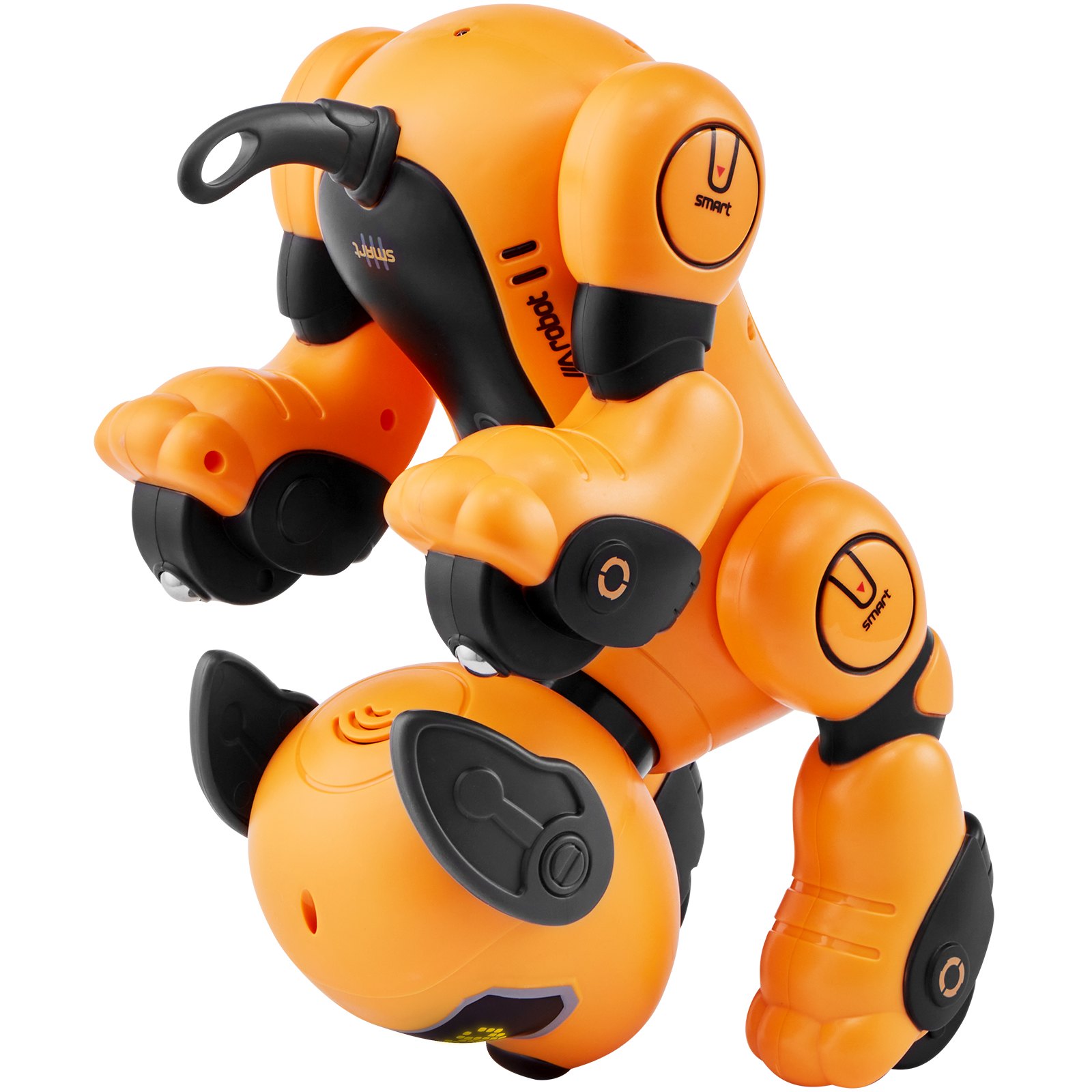 VEVOR Remote Controlled Robot Dog Toy, 2.4 GHz RC Dog, Programmable Intelligent Interactive Robot Pet for Children with Follow Function, Touch and Voice Control, Singing, Dancing RC Stunt Toy for Boys and Girls Ages 3 and Up
