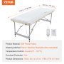 VEVOR Heizdecke Wärmeunterbett Wärmedecke Wärmebett Massage 1795x770mm​ 3-stufig