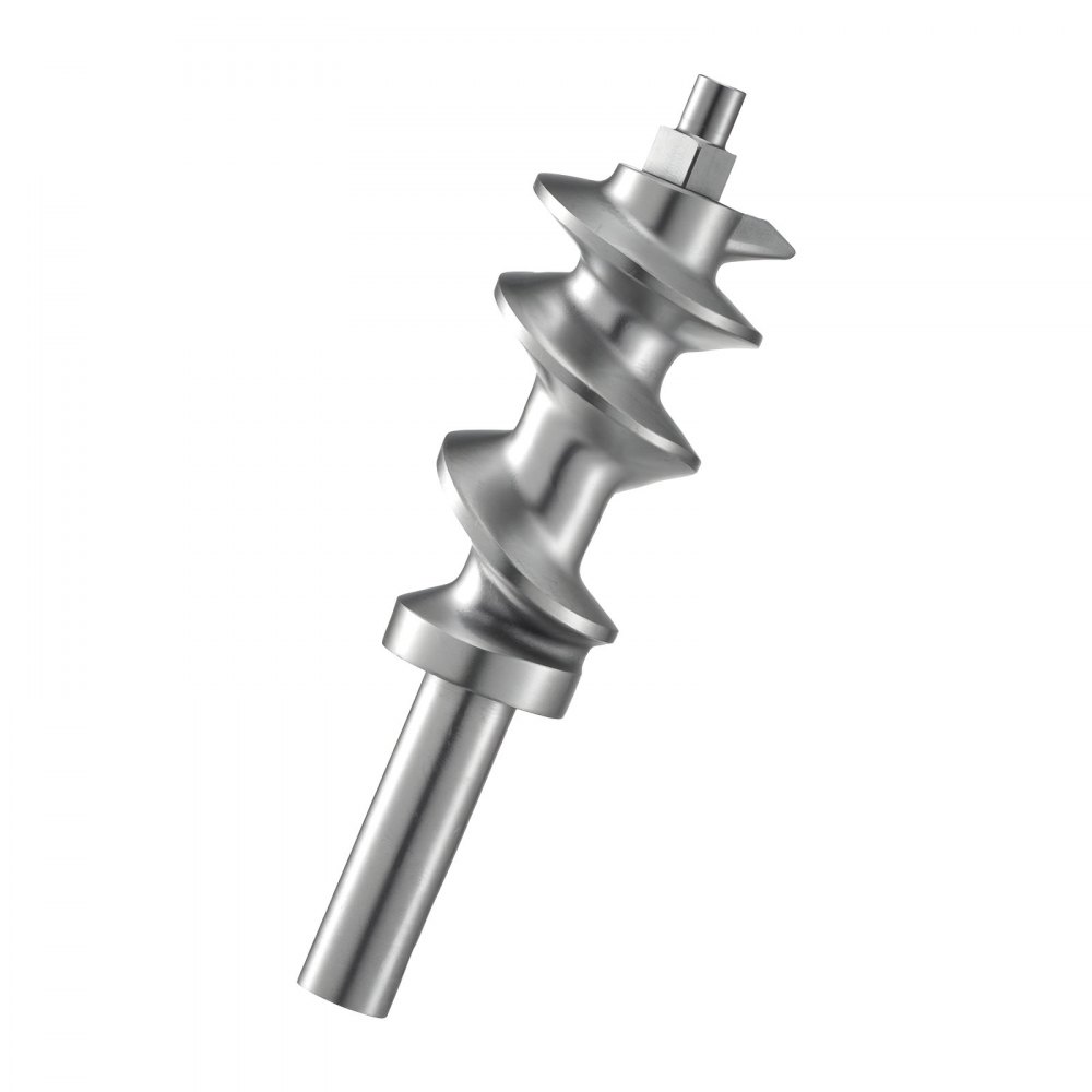 VEVOR Fleischwolf manuell Edelstahl Saugnapf, 4,5 mm / 8 mm Lochplattengröße Wurstmaschine mit Stößel & Handkurbel, Hand Fleischwolf für Fleisch, Gemüse, Nüsse