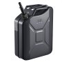 VEVOR Kraftstoffkanister Metall 20 L, Benzinkanister mit Ausgießer & Komfortgriff, 6 L/min Durchflussrate, Auslaufsicherer & Korrosionsbeständiger, Ideal für Autos, Motorräder, ATVs & UTVs, Schwarz