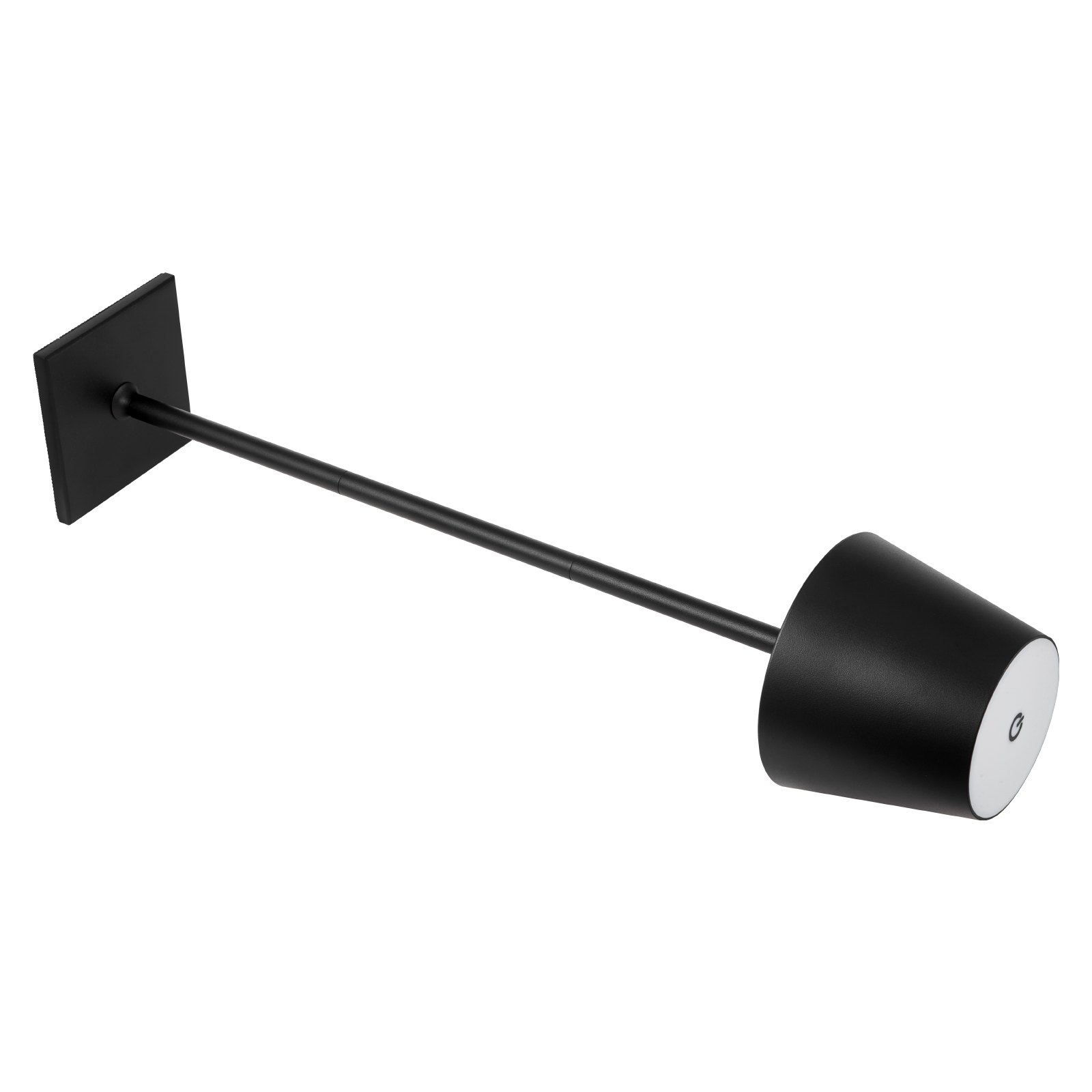 VEVOR kabellose Tischlampe Tischleuchte (2 Stk.) mit abnehmbarer Schirm & 5200 mAh eingebauter wiederaufladbarer Akku, Schreibtischlampe, 3 einstellbare Höhen, Tischleuchte für Restaurant Schwarz