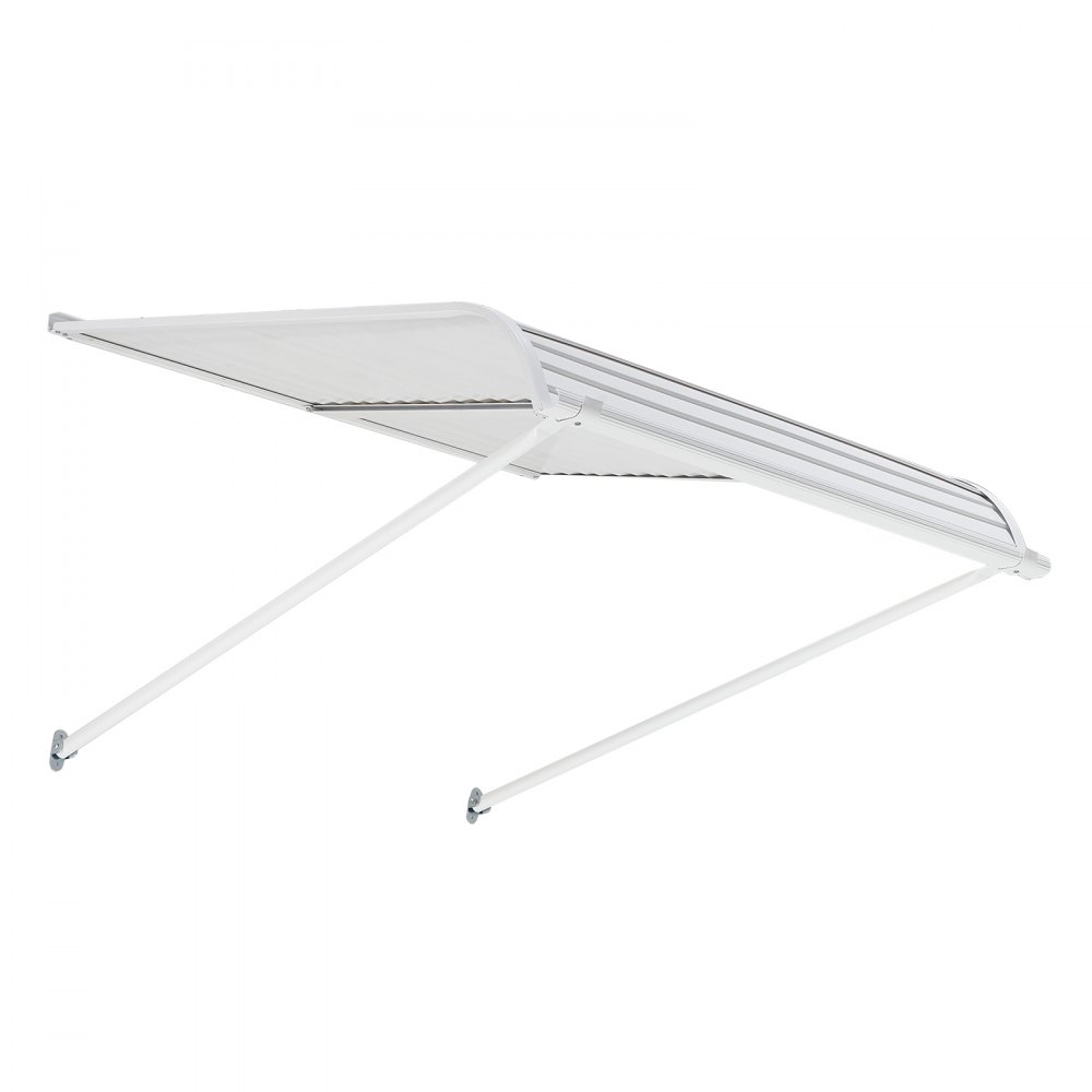 VEVOR Fenstermarkise 101,6x106,6x51 cm, Türvordach, Sonnenschutz, leichte & stabile Aluminium-Außenmarkisen, Schutz vor Regen, Schnee & Sonnenlicht für Tür, Eingang, Fenster, Terrasse, Veranda