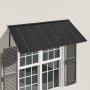 VEVOR Fenstermarkise 203x91x61 cm, Türvordach, stabile Außenmarkisen mit dreieckigem Stahlrahmen, Schutz vor Regen, Schnee und Sonnenlicht für Türeingänge, Fenster, Veranden, Balkone