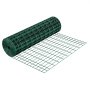 VEVOR Gartenzaun, 1x25 m, Maschenweite 5,08x10,16 cm,  φ2,1 mm, verzinkter Stahldraht, Viehzaun geeignet für Rinder, Schweine & Schafe, vinylbeschichteter Weidezaun für Tiergehege, Käfige, grün