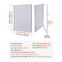VEVOR Revisionsklappe Trockenbau 844 x 641 mm, Revisionstür aus Verzinktem Stahl mit Schlitzverschluss, Wartungsklappe für Deckenmontage (Sanitär & Elektro), Einbaumaß 620 x 823 mm Inspektionsklappe
