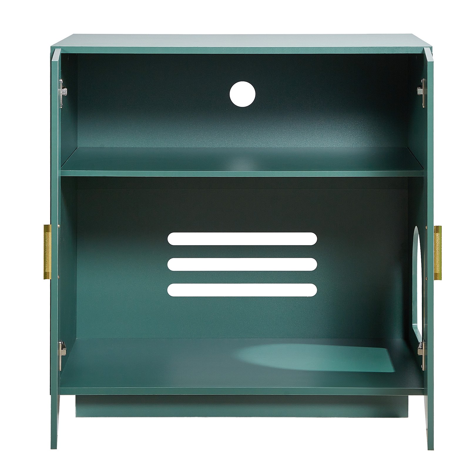 VEVOR Katzenschrank, 800x500x790 mm Katzenklo Schrank, Katzenkommode aus Holz mit Belüftungslöchern, Katzenhausmöbel mit Doppeltür, Beistelltisch, passend für die meisten Katzentoiletten