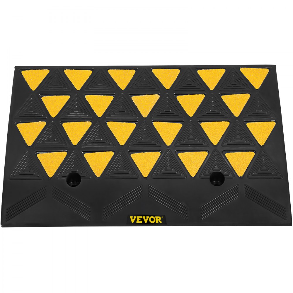 VEVOR Bordsteinrampe Auffahrrampe aus langlebigem Material T Rampe Vollgummi Eckenrundung Kabelschutz 60 x 35 x 15 cm  für Autos eignet sich für Supermärkte, Fabriken, Lagerhäuser, Schulen usw.