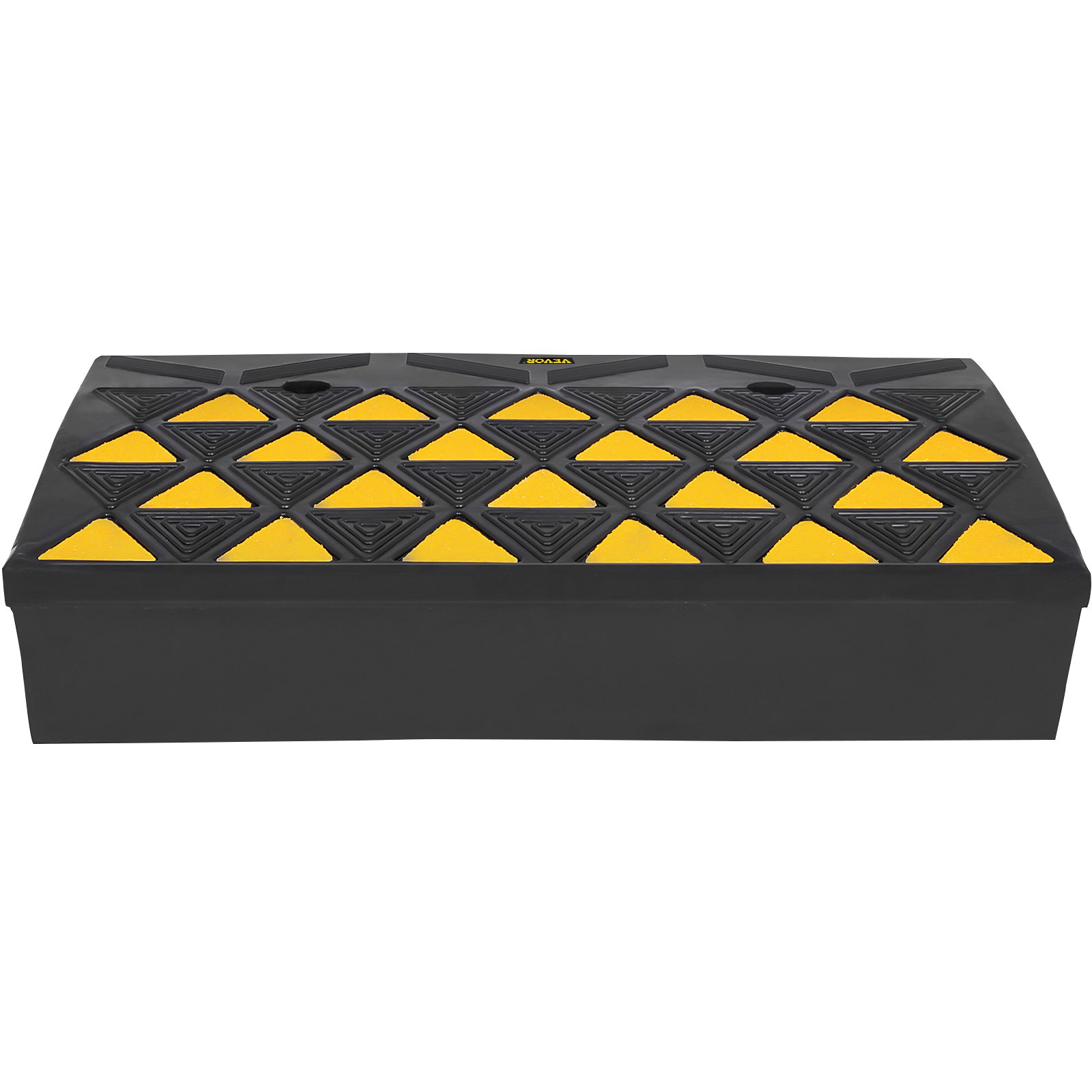VEVOR Bordsteinrampe Auffahrrampe aus langlebigem Material T Rampe Vollgummi Eckenrundung Kabelschutz 60 x 35 x 15 cm  für Autos eignet sich für Supermärkte, Fabriken, Lagerhäuser, Schulen usw.