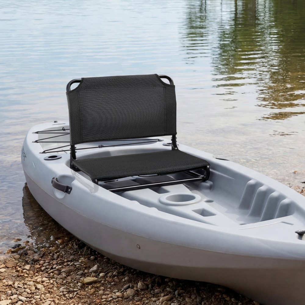 VEVOR Kayak Seat, Folding Kayak Seat with Comfortable Back Support, Aluminum Alloy Frame & 600D Oxford Fabric, Easy Assembly for Paddling, Fishing and Recreational Kayaking		