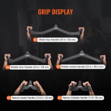 VEVOR LAT Pulldown-Bar Griffaufsatz V-Bar T-Bar Kabelmaschine Heim-Fitnessstudio