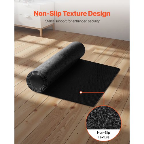 VEVOR Laufbandmatte für Teppichboden Bodenschutzmatte (60 x 130 cm) für Sportgeräte 4 mm dick, Trainingsgerätematte für Laufbänder Walking-Pad