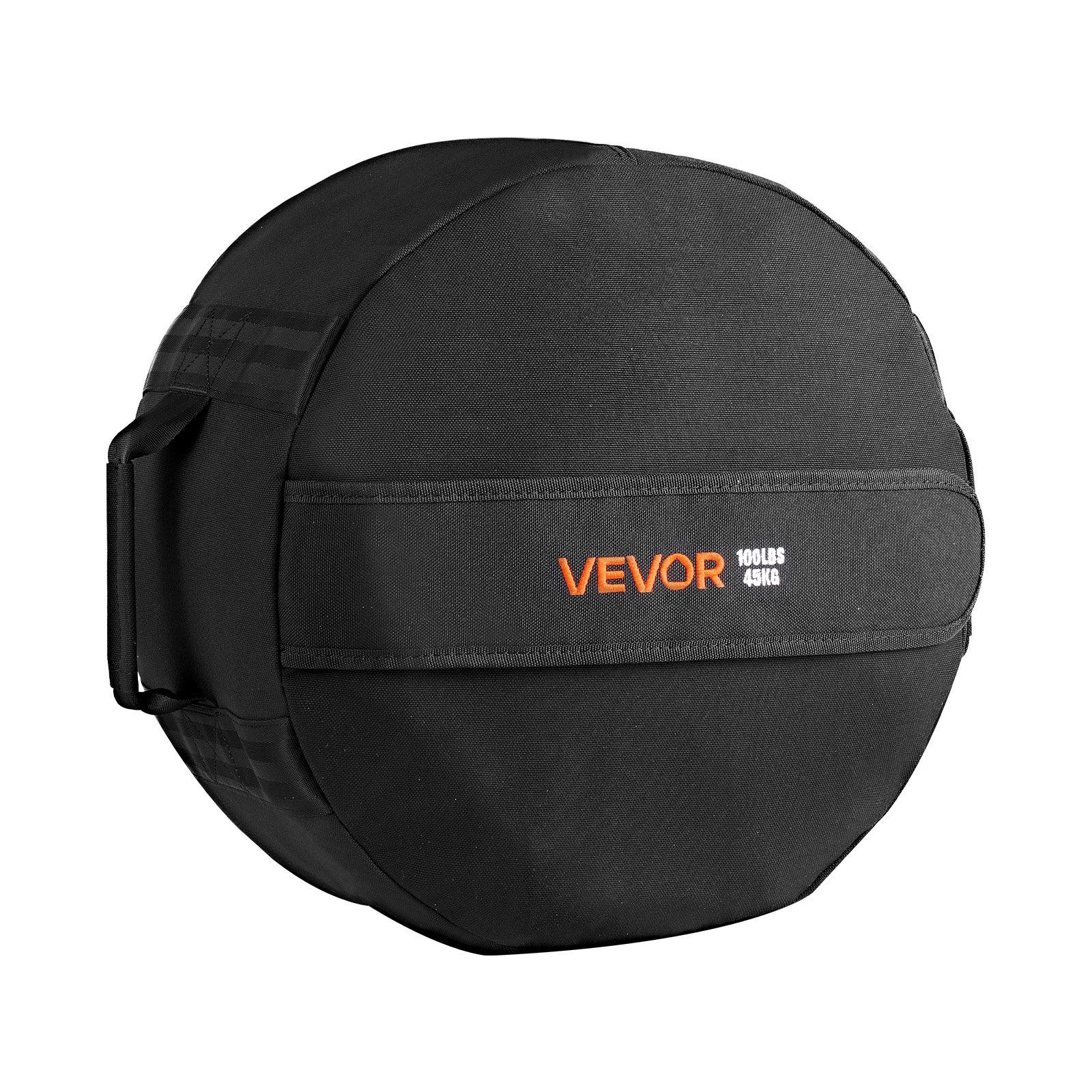 VEVOR Workout Sandbag, Heavy Duty Workout Power Bags with Handles, 45 kg Slam Bag for Fitness Strength Weight Training Cross-Training, Home Gym Exercise, Black (Unfilled)