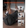 VEVOR Workout-Sandsack, strapazierfähige Powerbags Sandsack-Trainingstasche mit Griffen, einstellbar 11-34 kg für Fitness-Krafttraining, Cross-Training, Fitnessstudio-Übungen, Schwarz (ungefüllt)