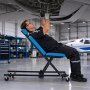 VEVOR Werkstattliege Höhenverstellbar 123 cm 258 kg Rollbar mit Kopfstütze, Werkstattstuhl für Unterflurmontage mit Verstellbarer Rücken- und Kopfstütze, Gepolstert für Auto- und Flugzeugreparatur