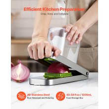 VEVOR Gemüseschneider Multischneider Set Lebensmittel-Veggie-Chopper 3 Klingen
