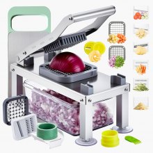 VEVOR Gemüseschneider Multischneider Set Lebensmittel-Veggie-Chopper 9 Klingen