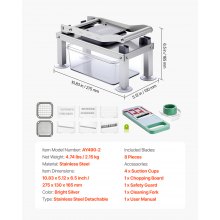 VEVOR Gemüseschneider Multischneider Set Lebensmittel-Veggie-Chopper 8 Klingen