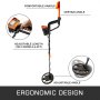 Wasserdichter Metalldetektor von VEVOR mit ergonomischem Design, verstellbarem Griff und Winkel.