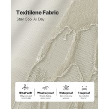 VEVOR Liegestuhl faltbar, Tragkraft 180 kg, Gartenliege mit 5 verstellbarer Rücklehne, Sonnenliege aus Aluminium, Strandliege, Relaxliege, Gartenmöbel für Strand, Hof, Camping und Terrasse