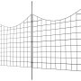 VEVOR 5er-Set Dekorativer Gartenzaun 75x93cm Metallzaun aus Kohlenstoffstahl Steckzaun 6,38cm Spike-Abstand Hundezaun Gitterzaun Beetzaun Zaun Metall Zaunelementen inkl. Befestigungsmaterial