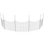 VEVOR 5er-Set Dekorativer Gartenzaun 75x93cm Metallzaun aus Kohlenstoffstahl Steckzaun 6,38cm Spike-Abstand Hundezaun Gitterzaun Beetzaun Zaun Metall Zaunelementen inkl. Befestigungsmaterial