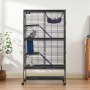 VEVOR 64.6" Rolling Metal Ferret Cage, Large 4-Story Cage, Small Animal Cage with Ramps and Tray, Easy to Assemble for Pet Rats, Hamsters, Guinea Pigs, Chinchillas, Squirrels, Hedgehogs, Rabbits