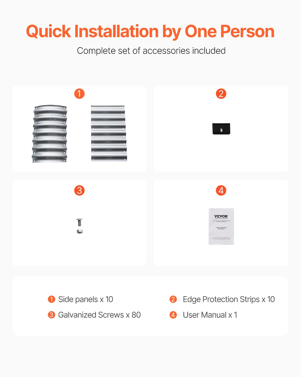 VEVOR Hochbeet aus Metall, 1200x575x560mm großer verzinkter Pflanzkasten für Außenbereich, Blumenbeet mit offenem Boden, Pflanzbeet für den Anbau von Gemüse, Blumen, Kräutern und Sukkulenten, Silber