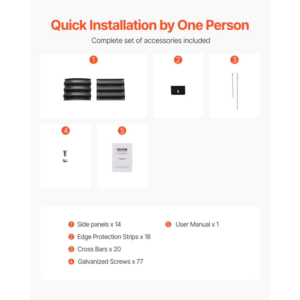 VEVOR Hochbeet aus Metall, 239x60x27cm, verzinkter Pflanzkasten für den Außenbereich, mit offenem Boden, ovales Gemüsebeet für den Anbau von Gemüse, Blumen, Kräutern und Sukkulenten, dunkelgrau