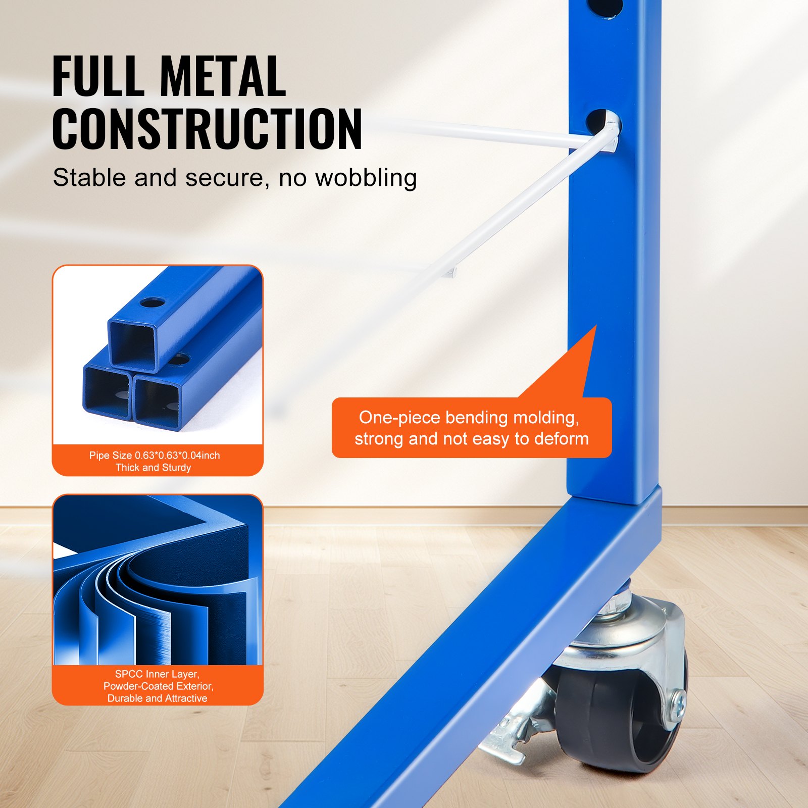 VEVOR Kunst-Trockenstände mit 25 herausnehmbare Regalen (423 x 317 mm) Farb-Trockenständer mit feststellbaren Rädern, Gemälde-Trockenständer aus Karbonstahl für Kunstwerke in Klassenzimmern