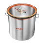 VEVOR Vakuumkammer 56,8 L aus Aluminiumlegierung, Entgasungskammer mit Gehärtetem Glasdeckel, Schlauch und Luftfilter, für Harzguss, Holzstabilisierung und Silikon, Epoxidharz und Ätherische Öle