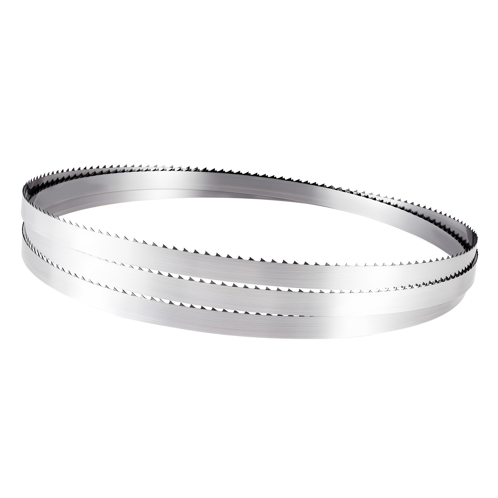 VEVOR Bandsägeblatt, 2780x16x0,5 mm, 4 ZpZ, mit 18 HRC gehärteten, scharfen Zähnen, SK5 hochfester Kohlenstoffstahl, 16 mm Breite, Ersatz für gängige Holzbearbeitungs-Bandsägen, 1 Set