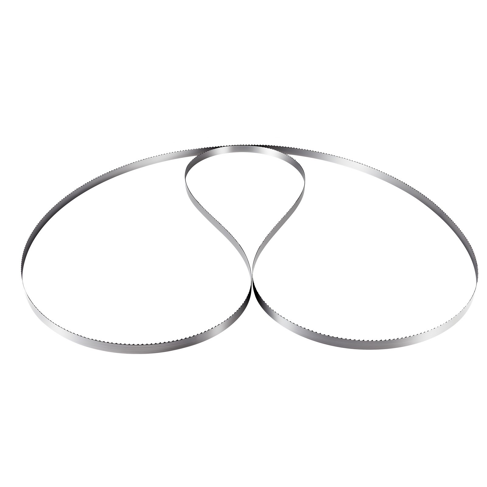 VEVOR Bandsägeblatt, 3810x19x0,5 mm, 4 ZpZ, mit 18 HRC gehärteten, scharfen Zähnen, SK5 hochfester Kohlenstoffstahl, 0,75 Zoll Breite, Ersatz für gängige Holzbearbeitungs-Bandsägen, 1 Set