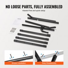 VEVOR Gitarrenverstärkerständer, 176 lbs/79,83 kg Tragkraft, Gitarrenverstärkerständer oder Lautsprechergehäuse mit 5-20 in/125-505 mm einstellbarer Höhe, vorinstallierte M6*40 Sechskantschrauben, passend für die meisten Combo-Verstärker