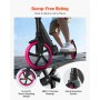 VEVOR Scooter (2 Räder) für Kinder ab 8 Jahren, Cityroller Kinderroller Straßenroller mit höhenverstellbarem Lenker & rutschfestem Deck & leichtem Rahmen, faltbarer Tretroller bis zu 100 kg, Pink