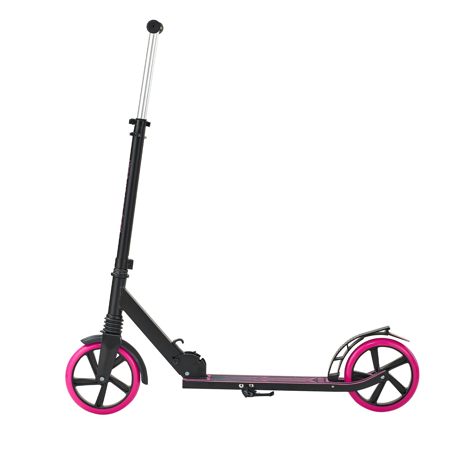 VEVOR Scooter (2 Räder) für Kinder ab 8 Jahren, Cityroller Kinderroller Straßenroller mit höhenverstellbarem Lenker & rutschfestem Deck & leichtem Rahmen, faltbarer Tretroller bis zu 100 kg, Pink