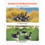VEVOR Kanadagans-Lockvogel (6 Stk.) künstlicher Gänse für die Wasservogeljagd im Freien, Schwimmkörper aus Kunststoff mit ultrarealistischer Lackierung, für Pool Teich Gartendekoration