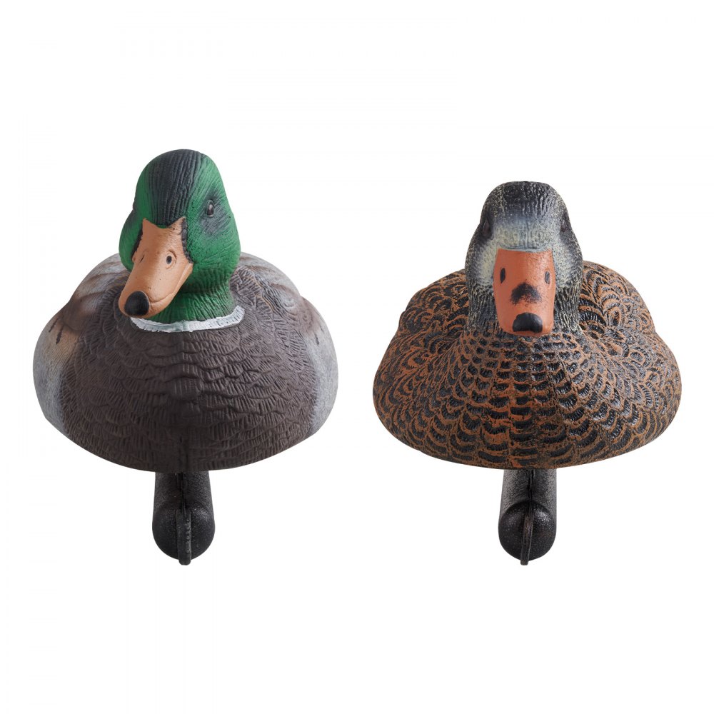 VEVOR Duck Decoys, Realistic Floating Duck Decoys, Weight Forward Swim, Impact-Resistant & Silent XPE Duck Hunting Decoy Outdoor for Hunting, for Pool, Pond, and Lake, Garden Yard Decoration, 6-Pack