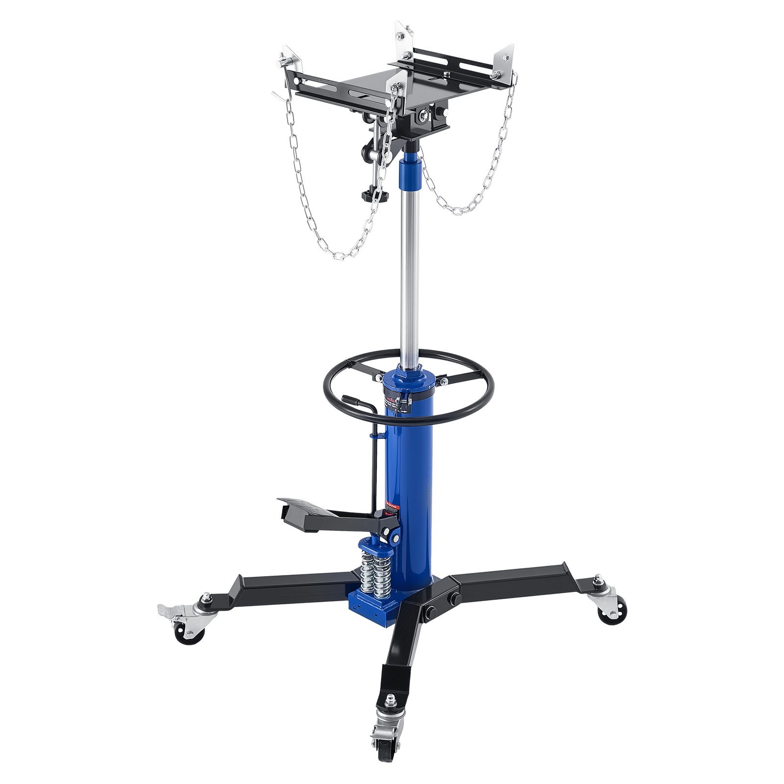 VEVOR hydraulischer Getriebeheber Wagenheber mit 600 kg Hubkapazität, Teleskop-Getriebeheber mit Pedal & Doppelteleskopgetriebe & 88-176 cm hohe Hubhöhe, Garagen-/Werkstatthebebühne Blau