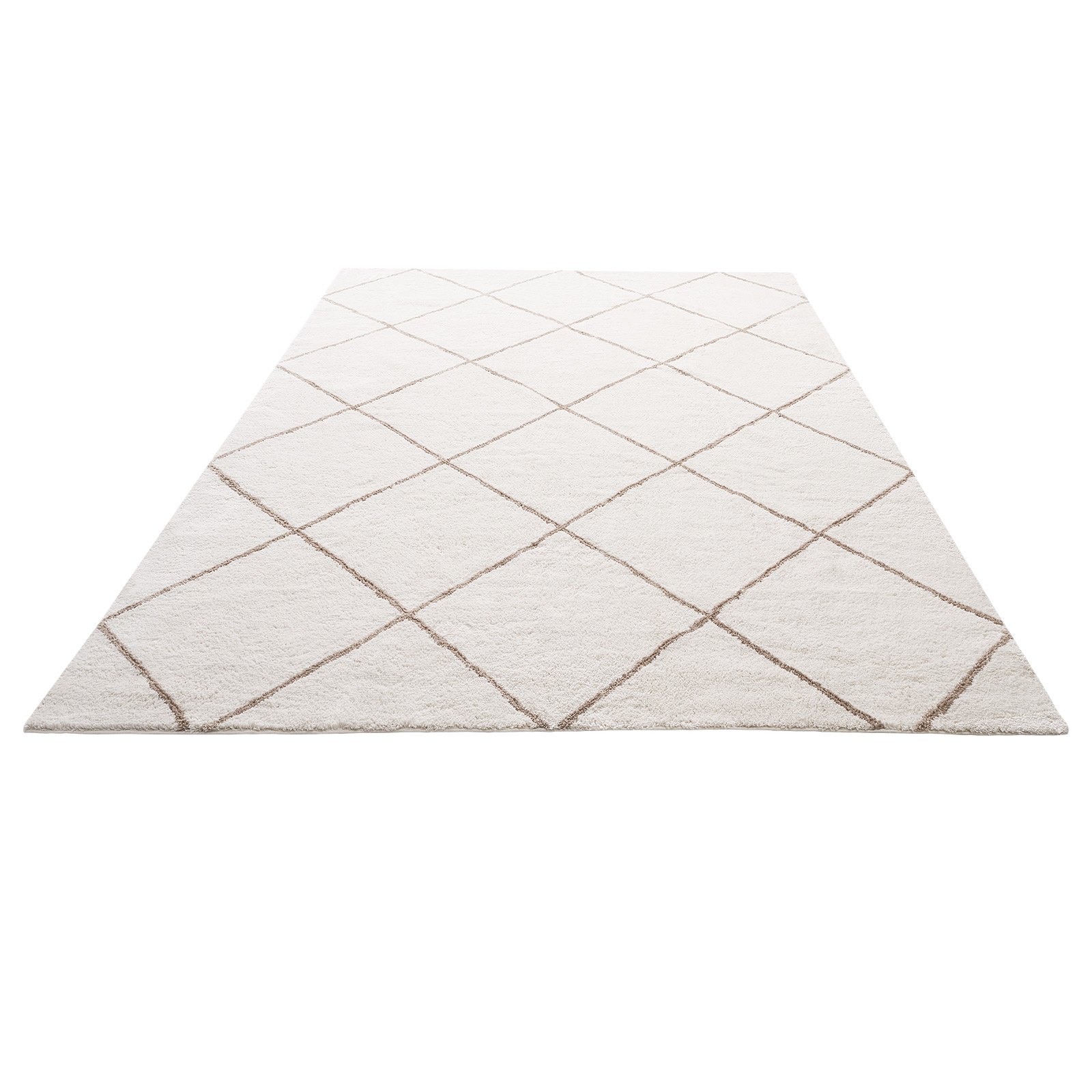 VEVOR Kurzflor Teppich 3048 x 2438 mm, kuscheliger Wohnzimmerteppich, Bodenteppich für Wohnzimmer, Schlafzimmer, Arbeitszimmer, fusselfrei und mit rutschfester TPR-Unterseite, weiß