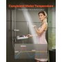 VEVOR Duscharmatur mit Thermostat Duschthermostat mit 38 °C Sicherheitsschloss, Duschhahnventil Badewannenarmatur (2 Löcher), Temperaturregelventile für Badezimmer Wohnmobil Hotel Chrom-Silber
