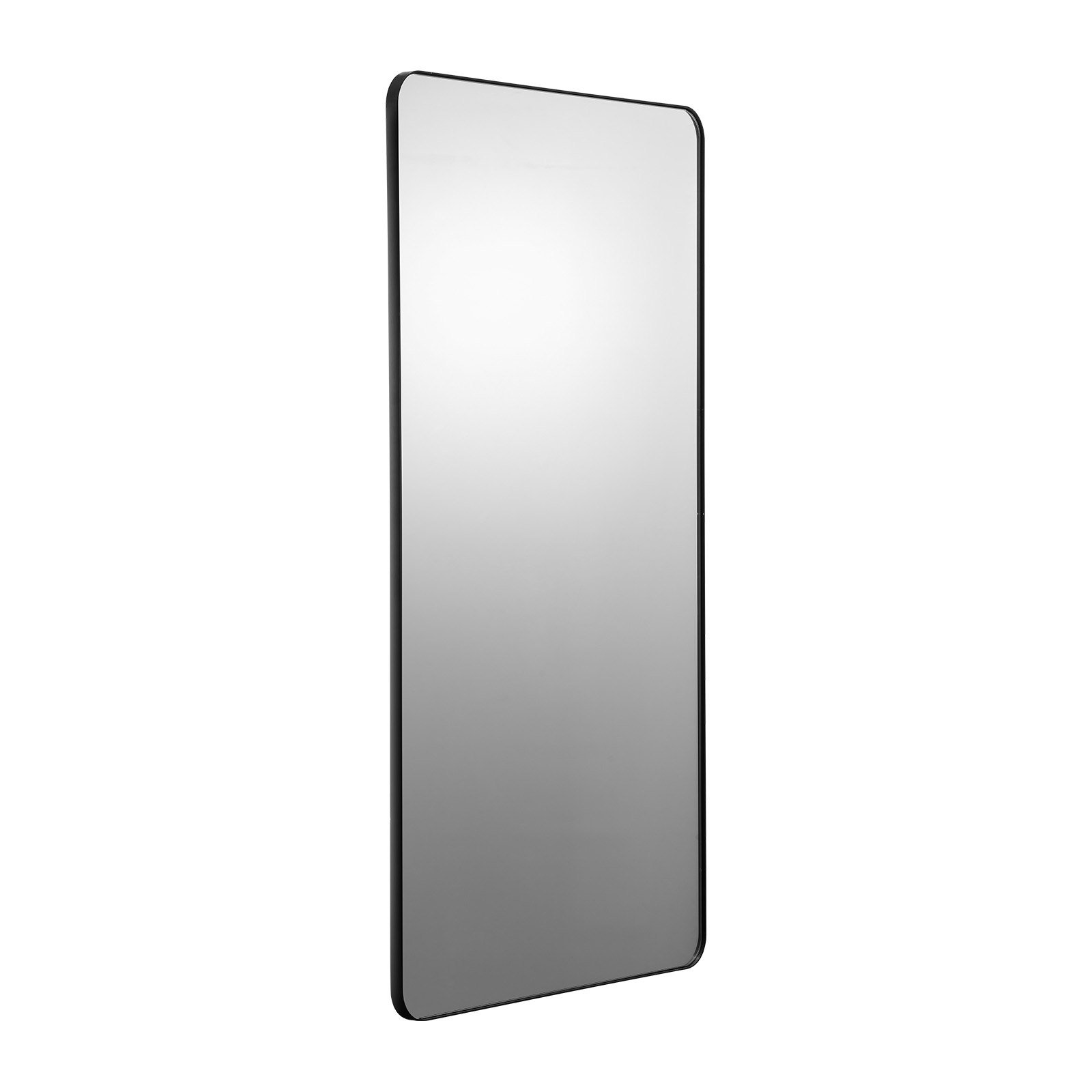 VEVOR Wall Mirror, Makeup Mirror, Bathroom Mirror, 915 x 610 x 25 mm, Rectangular Mirror, Black Aluminum Alloy Frame, with Z-Shaped Bracket for Bathroom, Bedroom, Living Room